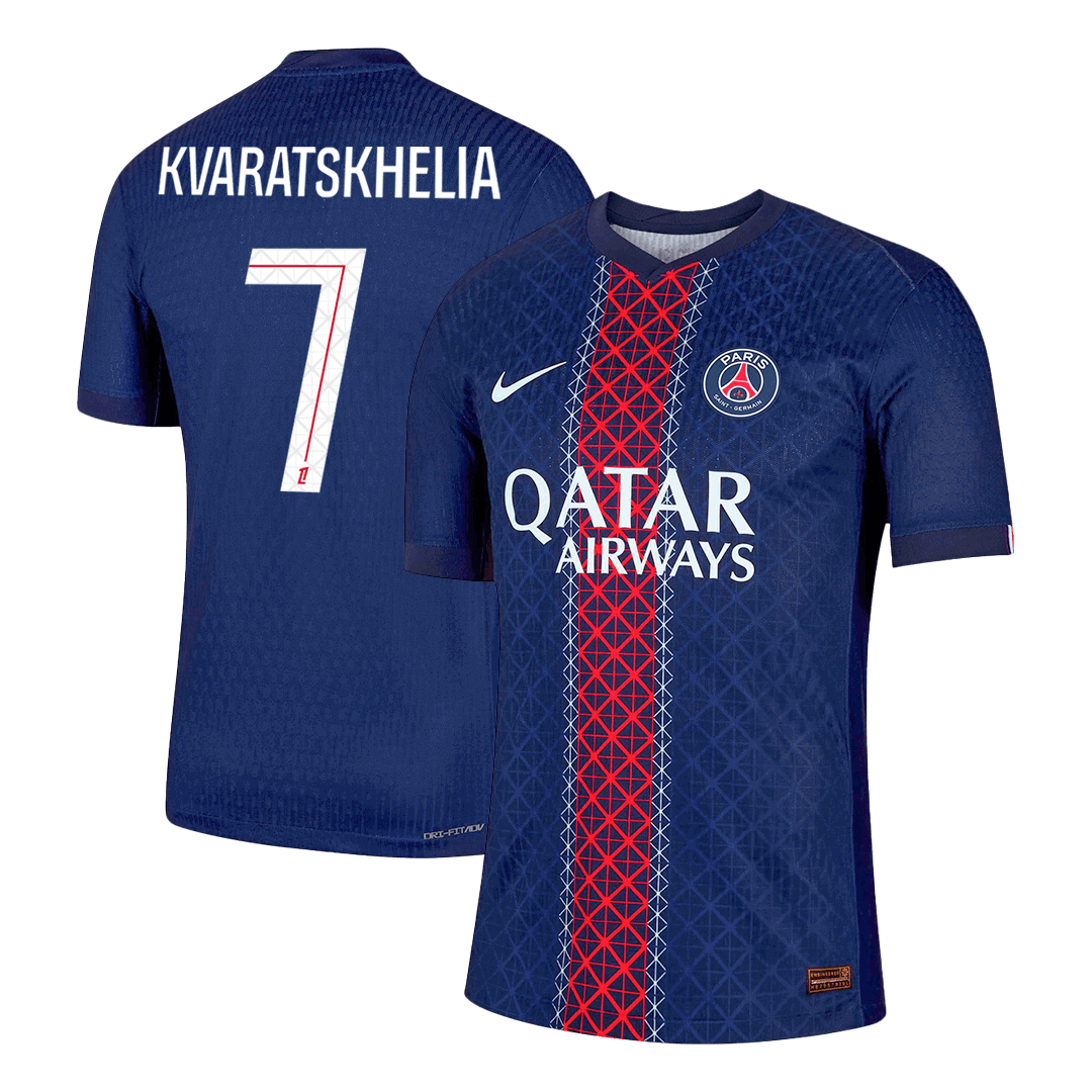 Authentic KVARATSKHELIA #7 PSG Home Soccer Jersey 2025/26 - Soccerdeal