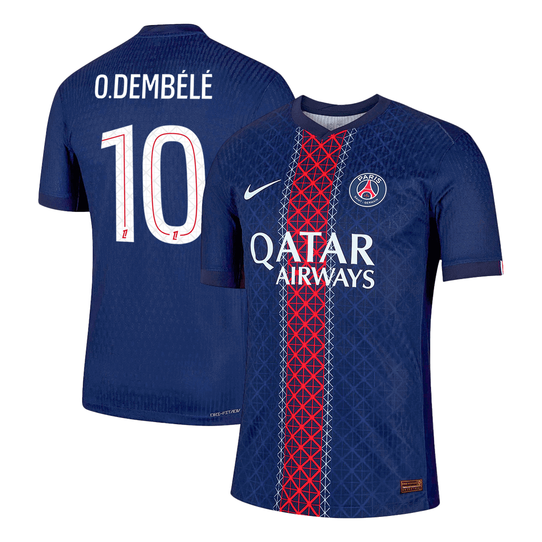 Authentic O.DEMBÉLÉ #10 PSG Home Soccer Jersey 2025/26 - Soccerdeal