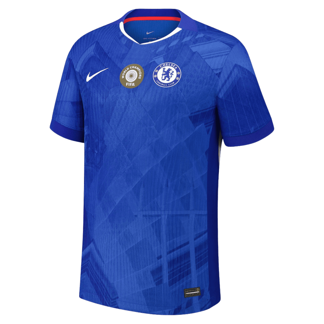 WORLD CHAMPIONS #25 Chelsea Home Soccer Jersey 2025/26 Player Version - Soccerdeal