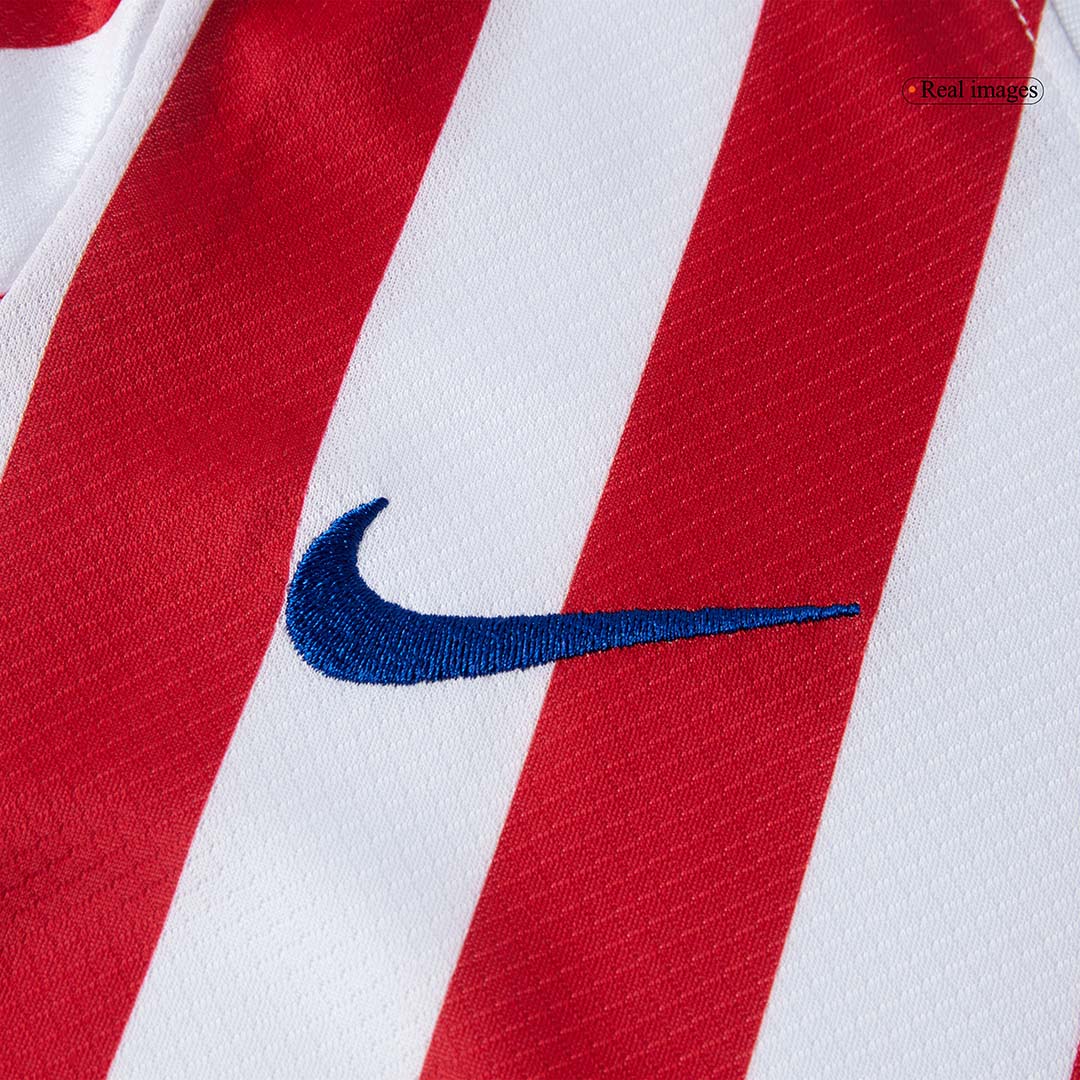 Kid's Atletico Madrid Home Soccer Jersey Kit(Jersey+Shorts+Socks) 2025/26 - Soccerdeal