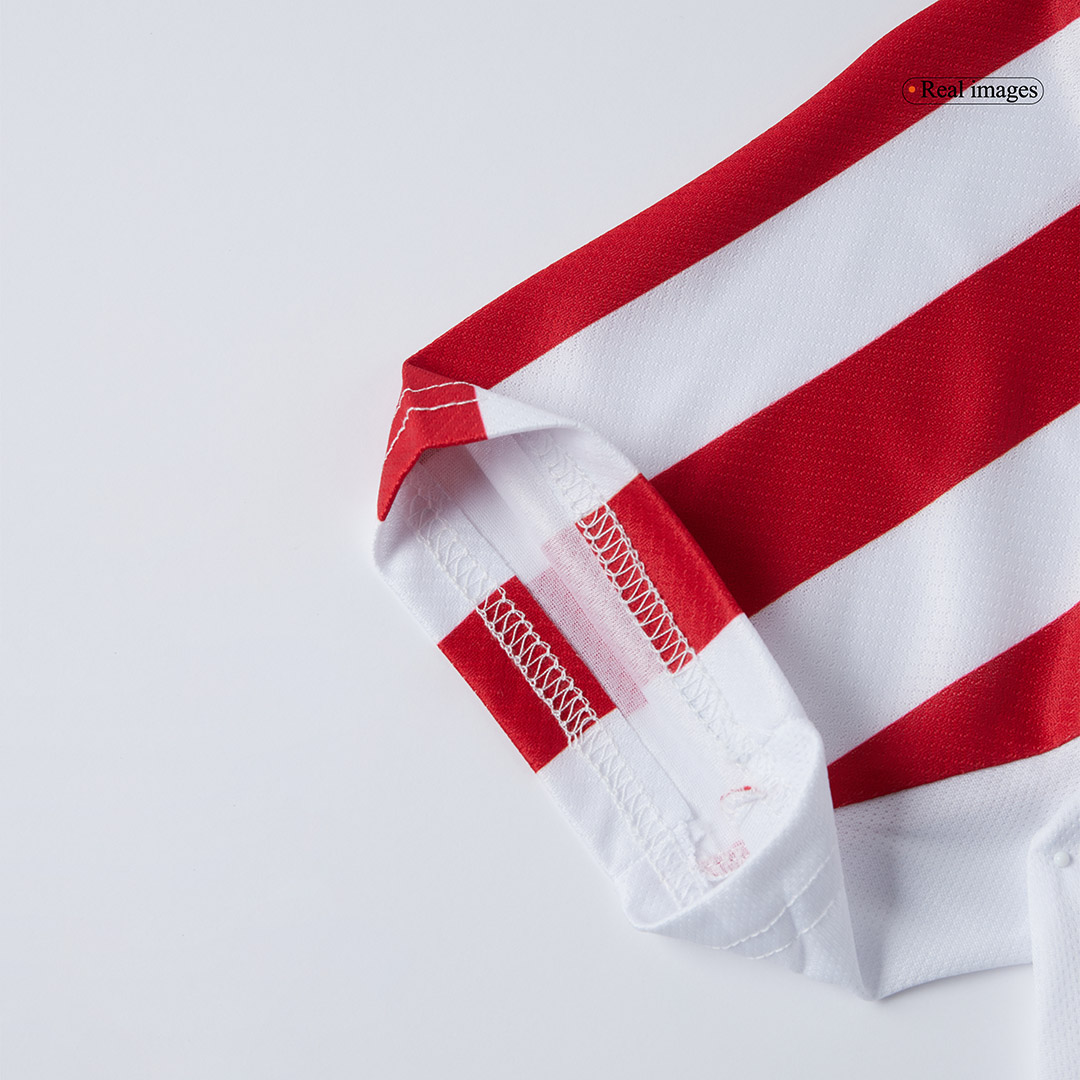 Kid's Atletico Madrid Home Soccer Jersey Kit(Jersey+Shorts+Socks) 2025/26 - Soccerdeal