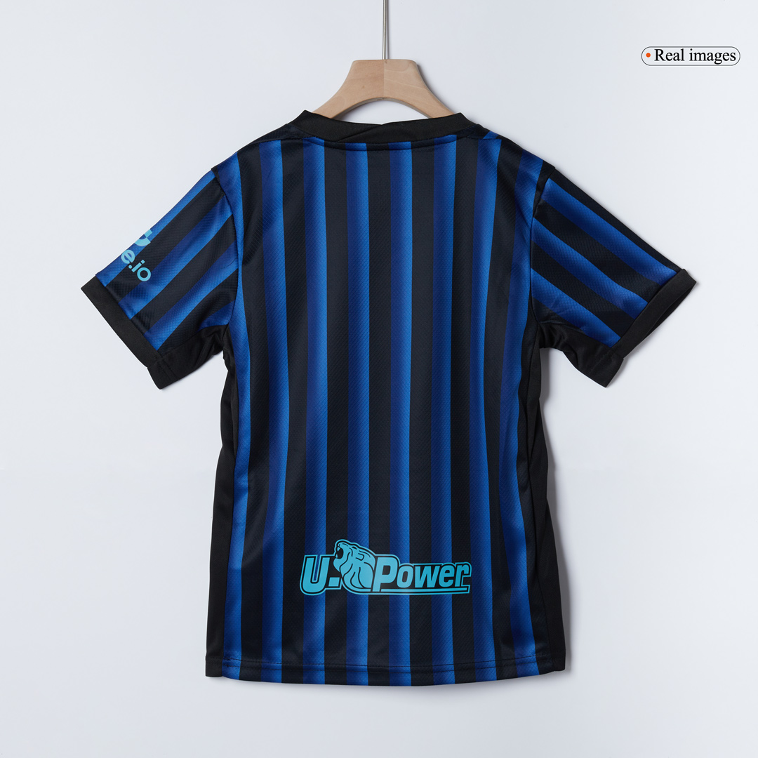 Kid's Inter Milan Home Soccer Jersey Kit(Jersey+Shorts+Socks) 2025/26 - Soccerdeal