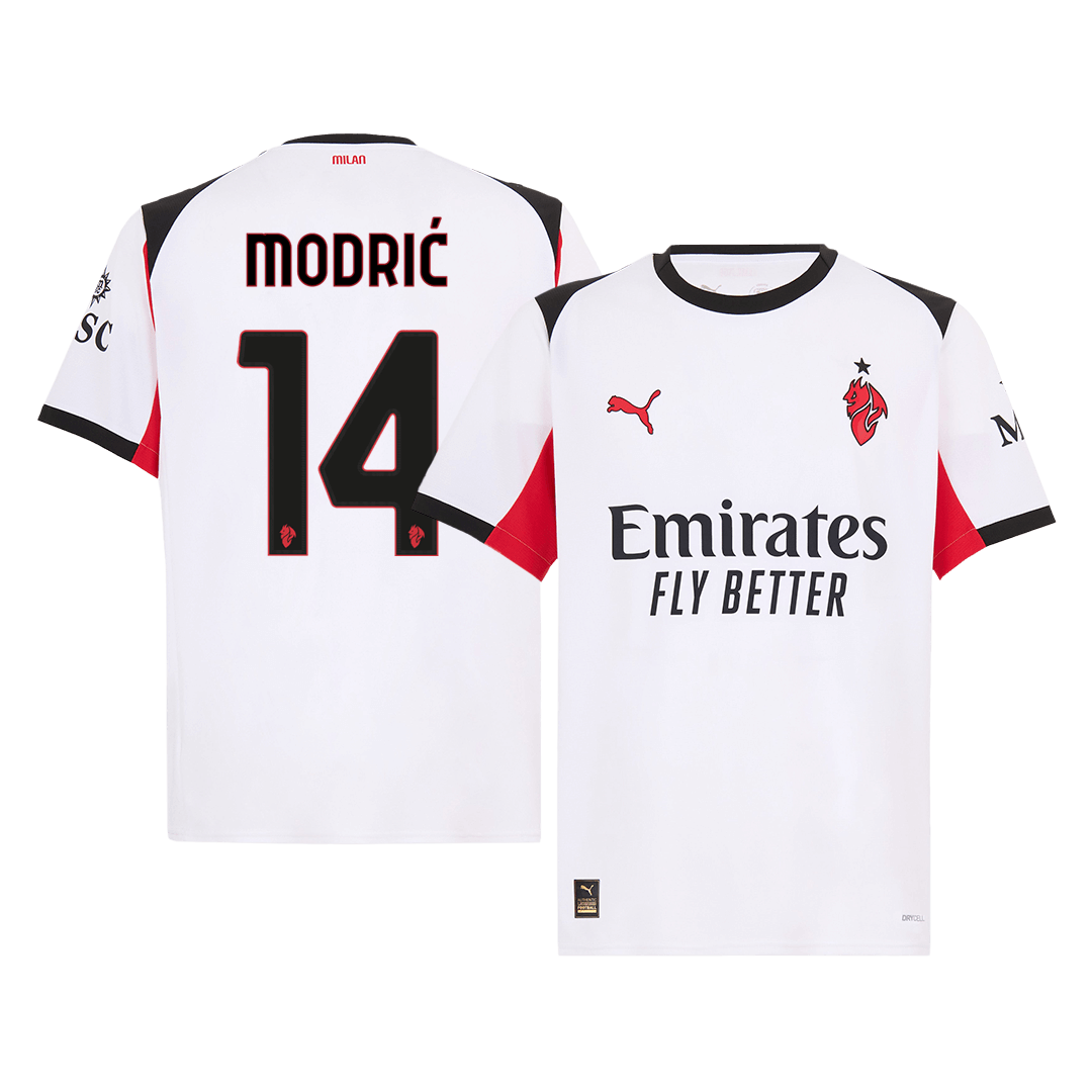 MODRIĆ #14 AC Milan Away Soccer Jersey 2025/26 - Soccerdeal
