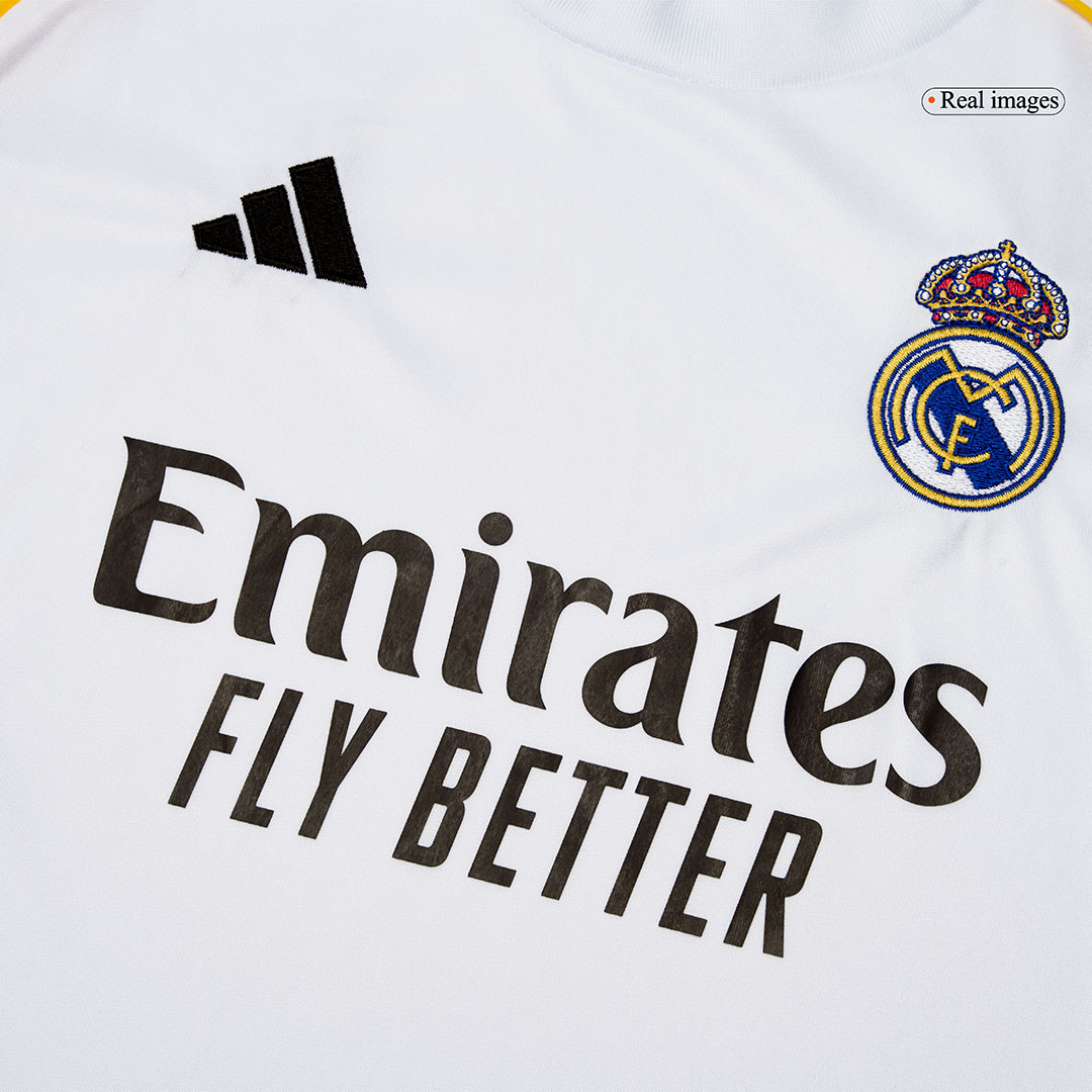 Real Madrid Home Long Sleeve Soccer Jersey 2025/26 - Soccerdeal