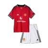 Kid's Manchester United Home Soccer Jersey Kit(Jersey+Shorts) 2025/26 - Soccerdeal