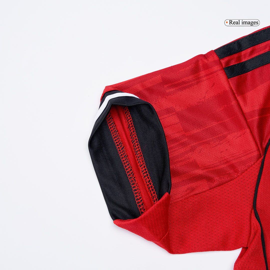 Kid's Manchester United Home Soccer Jersey Kit(Jersey+Shorts+Socks) 2025/26 - Soccerdeal