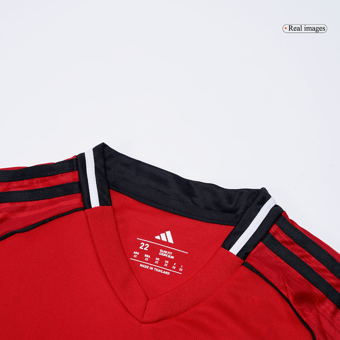 Kid's Manchester United Home Soccer Jersey Kit(Jersey+Shorts+Socks) 2025/26 - Soccerdeal