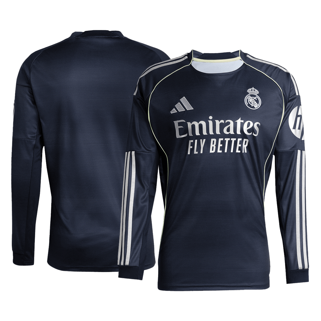 Real Madrid Away Long Sleeve Soccer Jersey 2025/26 - Soccerdeal