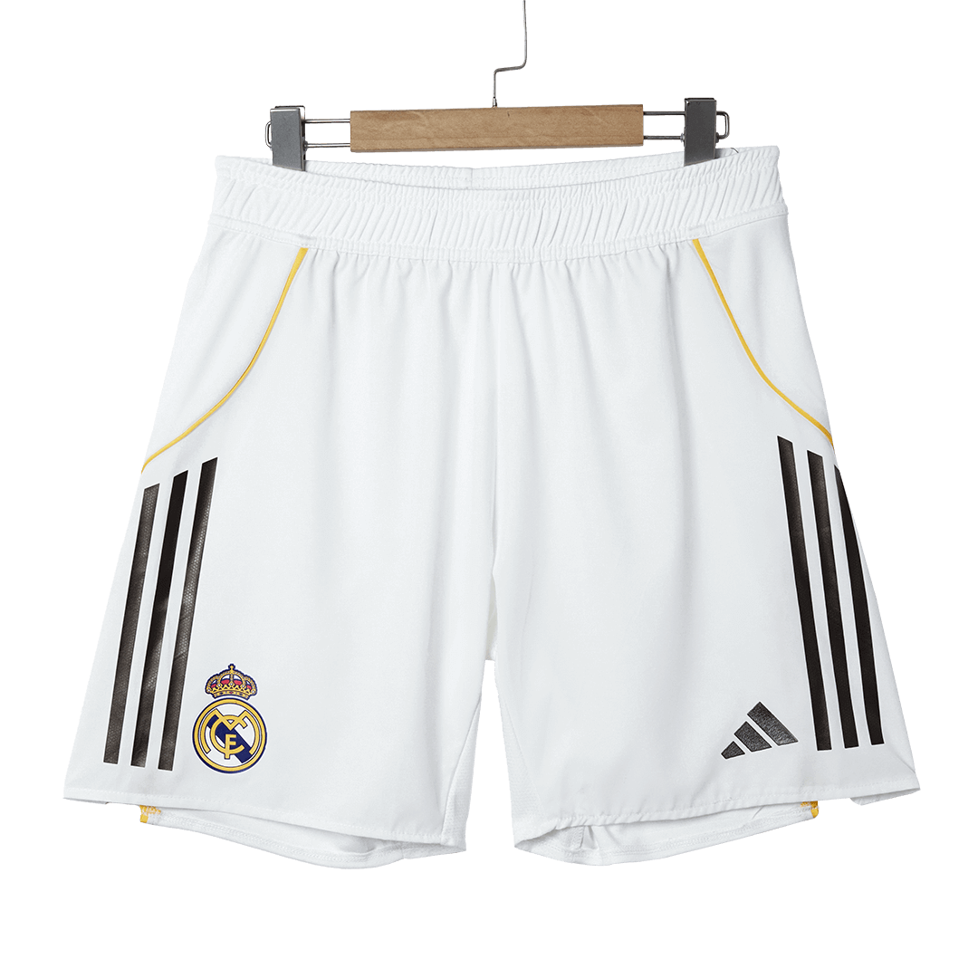 Real Madrid Home Soccer Shorts 2025/26 Player Version - Soccerdeal