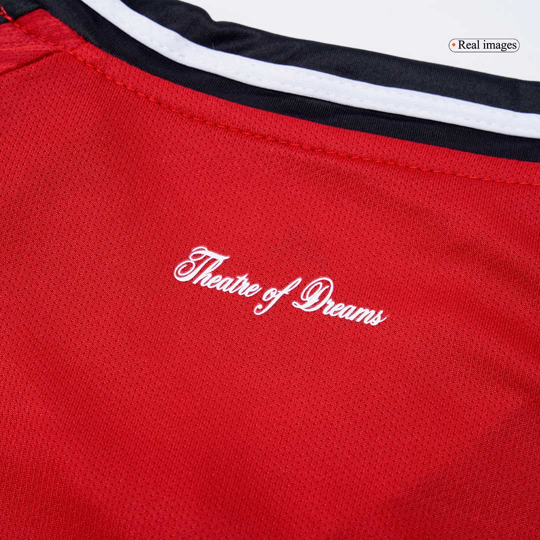 Kid's Manchester United Home Soccer Jersey Kit(Jersey+Shorts+Socks) 2025/26 - Soccerdeal