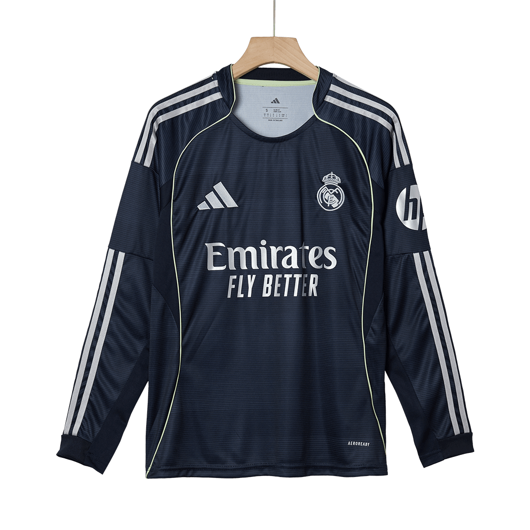 Real Madrid Away Long Sleeve Soccer Jersey 2025/26 - Soccerdeal