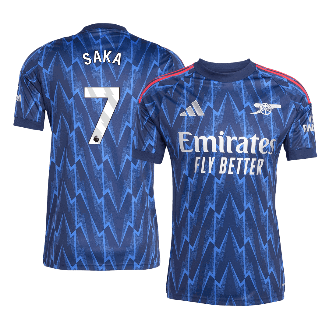 SAKA #7 Arsenal Away Soccer Jersey 2025/26 - Soccerdeal