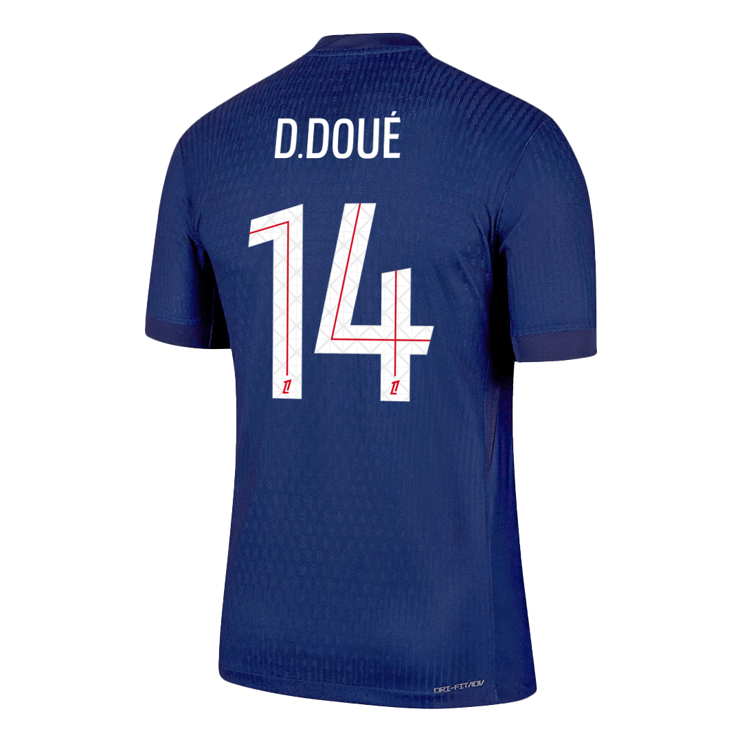 Authentic D.DOUÉ #14 PSG Home Soccer Jersey 2025/26 - Soccerdeal