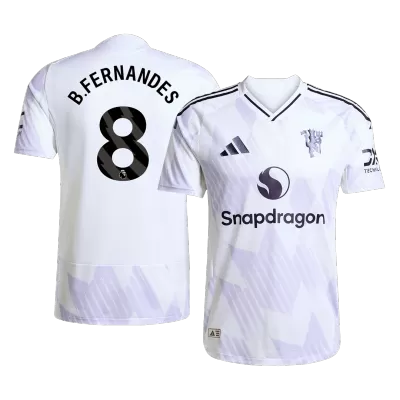 Authentic B.FERNANDES #8 Manchester United Away Soccer Jersey 2025/26 - Soccerdeal