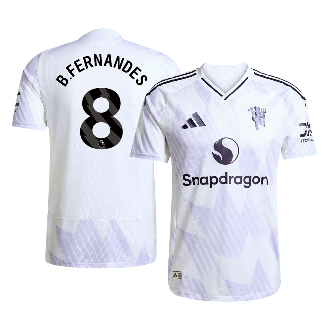 B.FERNANDES #8 Manchester United Away Soccer Jersey 2025/26 Player Version - Soccerdeal