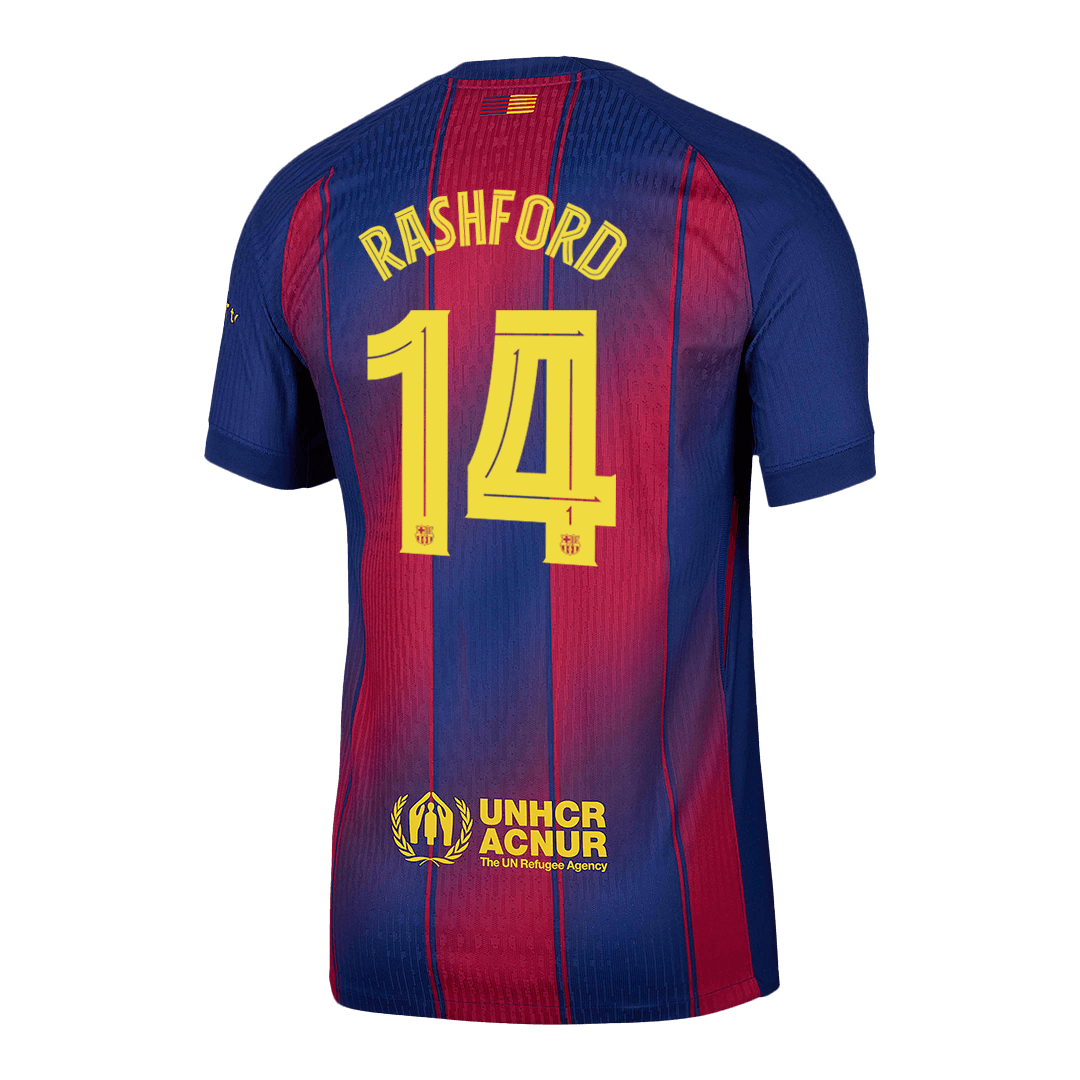 RASHFORD #14 Barcelona Home Soccer Jersey 2025/26 - UCL Player Version - Soccerdeal