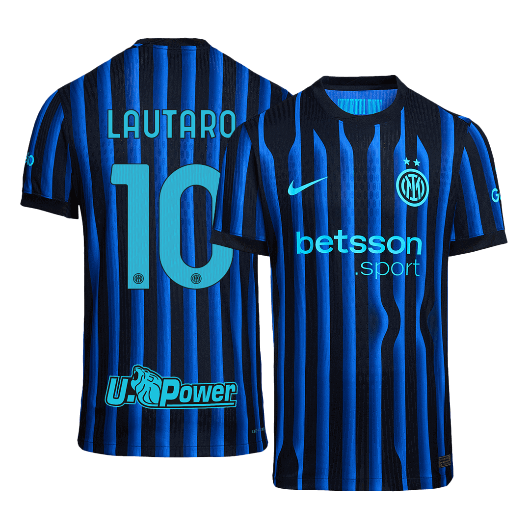 Authentic LAUTARO #10 Inter Milan Home Soccer Jersey 2025/26 - Soccerdeal
