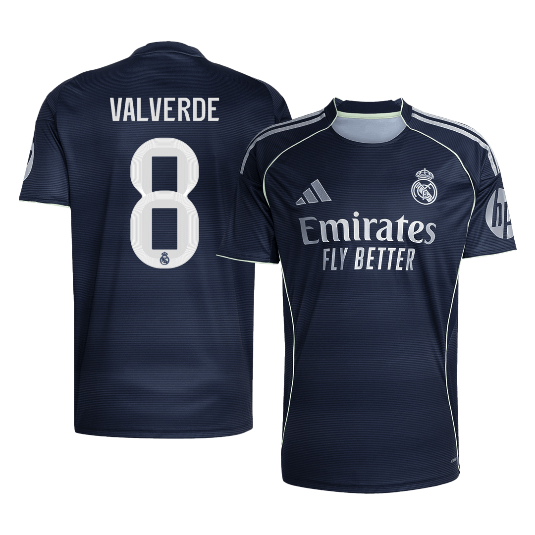 VALVERDE #8 Real Madrid Away Soccer Jersey 2025/26 - Soccerdeal