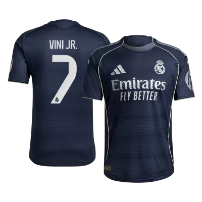 Authentic VINI JR. #7 Real Madrid Away Soccer Jersey 2025/26 - Soccerdeal