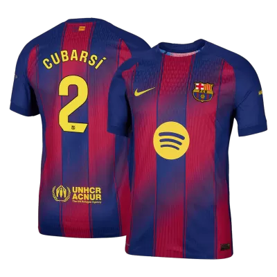 Authentic CUBARSÍ #2 Barcelona Home Soccer Jersey 2025/26 - Soccerdeal