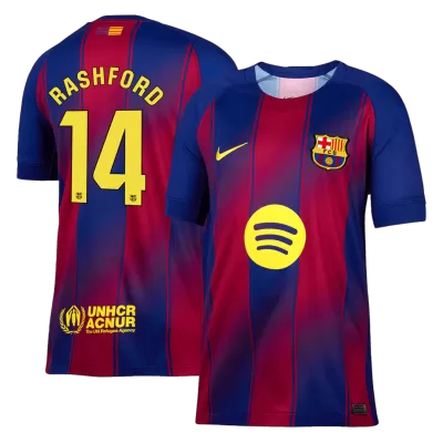 RASHFORD #14 Barcelona Home Soccer Jersey 2025/26 - Soccerdeal