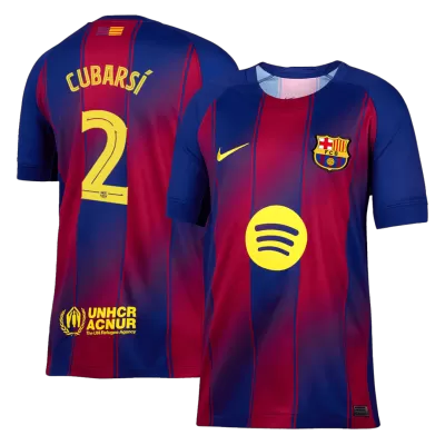 CUBARSÍ #2 Barcelona Home Soccer Jersey 2025/26 -UCL - Soccerdeal