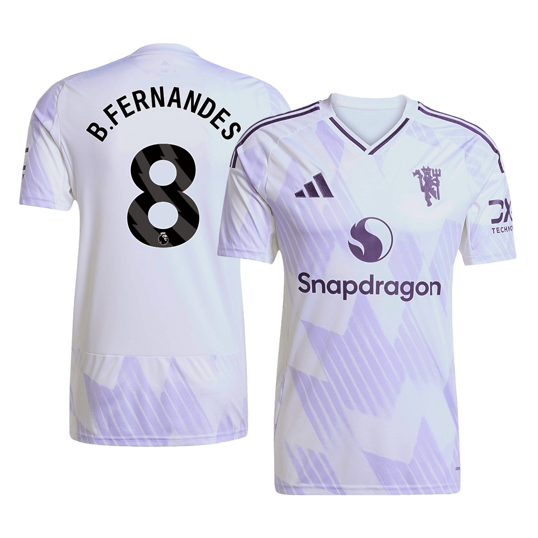 B.FERNANDES #8 Manchester United Away Soccer Jersey 2025/26 - Soccerdeal