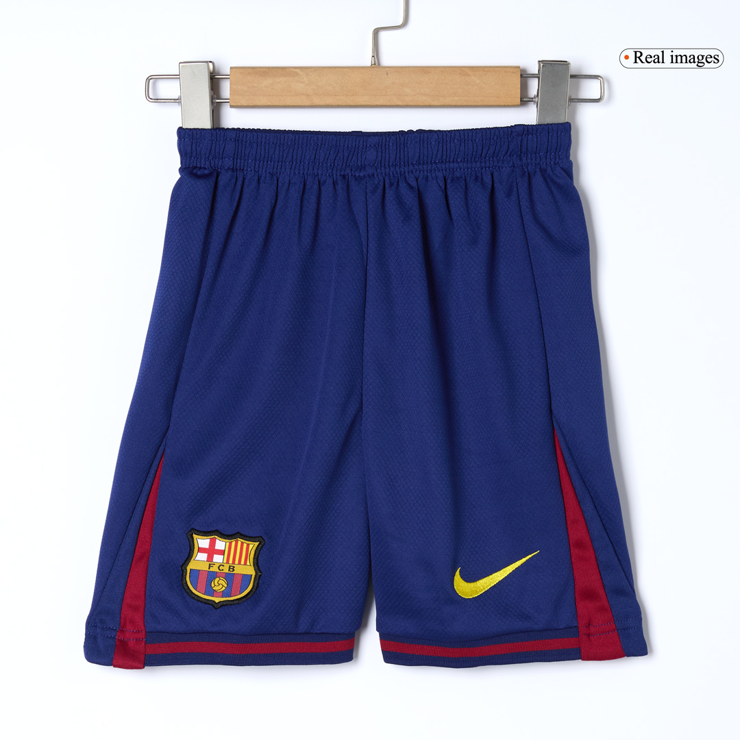 Kid's Barcelona Home Soccer Jersey Kit(Jersey+Shorts+Socks) 2025/26 - Soccerdeal
