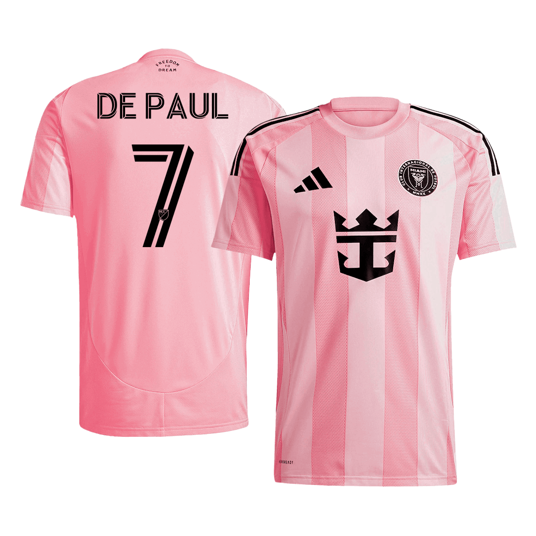 DE PAUL #7 Inter Miami CF Home Soccer Jersey 2025 - Soccerdeal