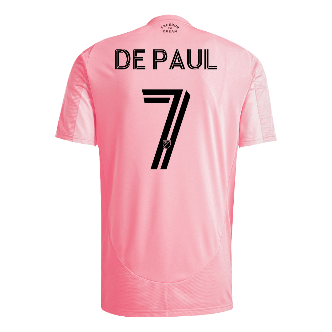 DE PAUL #7 Inter Miami CF Home Soccer Jersey 2025 - Soccerdeal