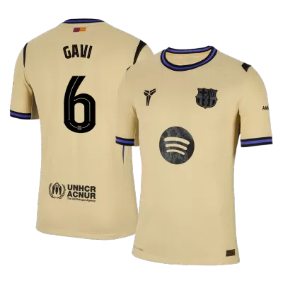Authentic GAVI #6 Barcelona Away Soccer Jersey 2025/26 - UCL - Soccerdeal