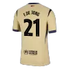 Authentic F.DE JONG #21 Barcelona Away Soccer Jersey 2025/26 - UCL - Soccerdeal