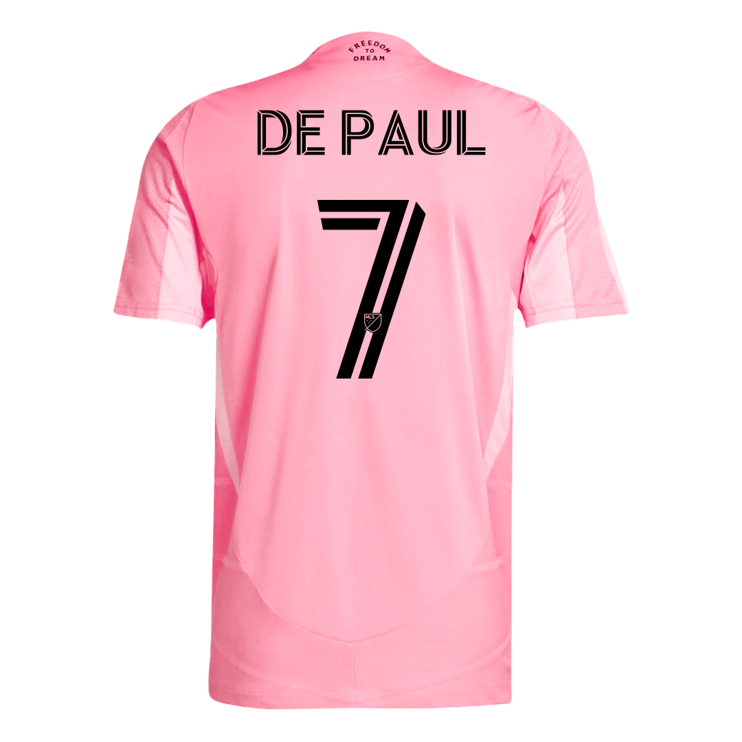 Authentic DE PAUL #7 Inter Miami CF Home Soccer Jersey 2025 - Soccerdeal