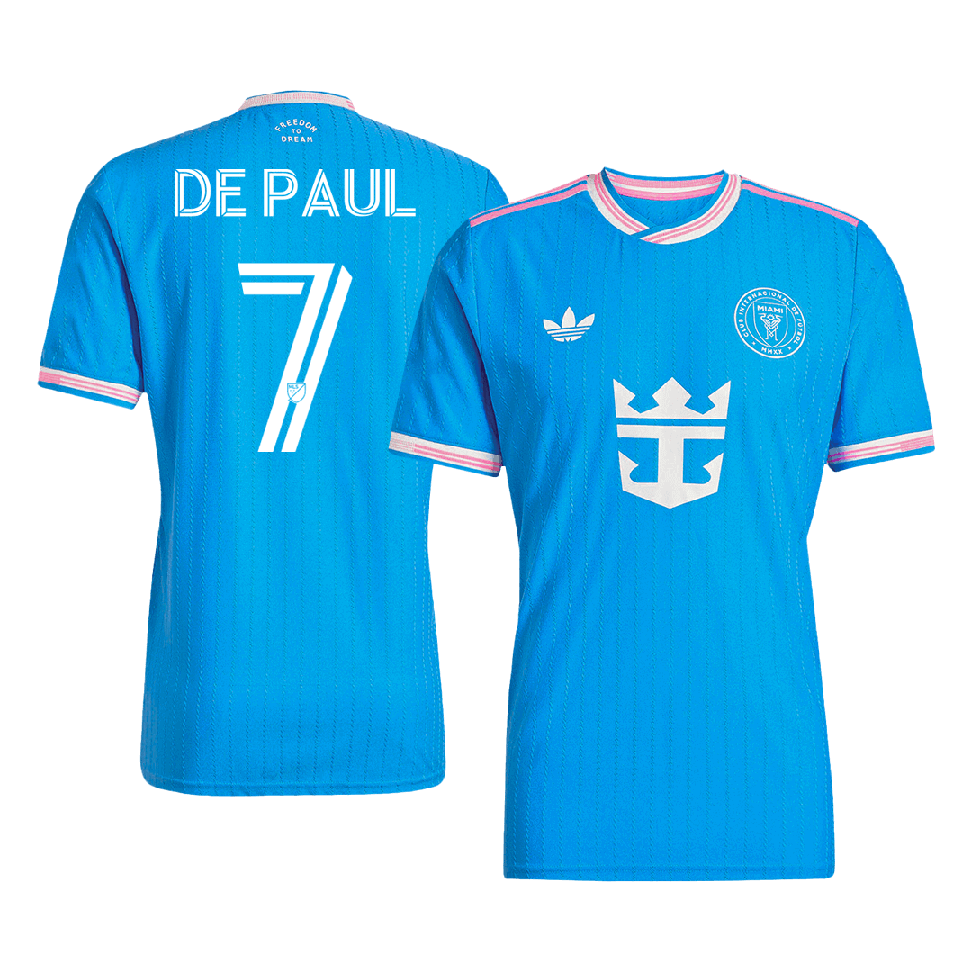 Authentic DE PAUL #7 Inter Miami CF Third Away Soccer Jersey 2025 - Soccerdeal