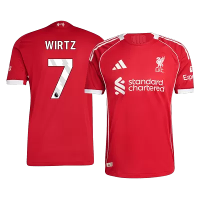 Authentic WIRTZ #7 Liverpool Home Soccer Jersey 2025/26 - Soccerdeal