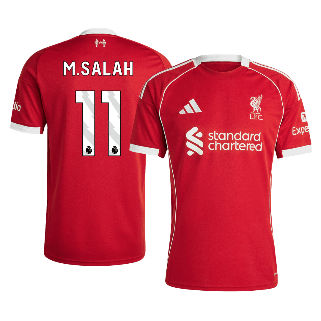 M.SALAH #11 Liverpool Home Soccer Jersey 2025/26 - Soccerdeal