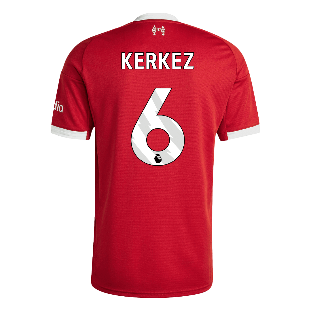 KERKEZ #6 Liverpool Home Soccer Jersey 2025/26 - Soccerdeal
