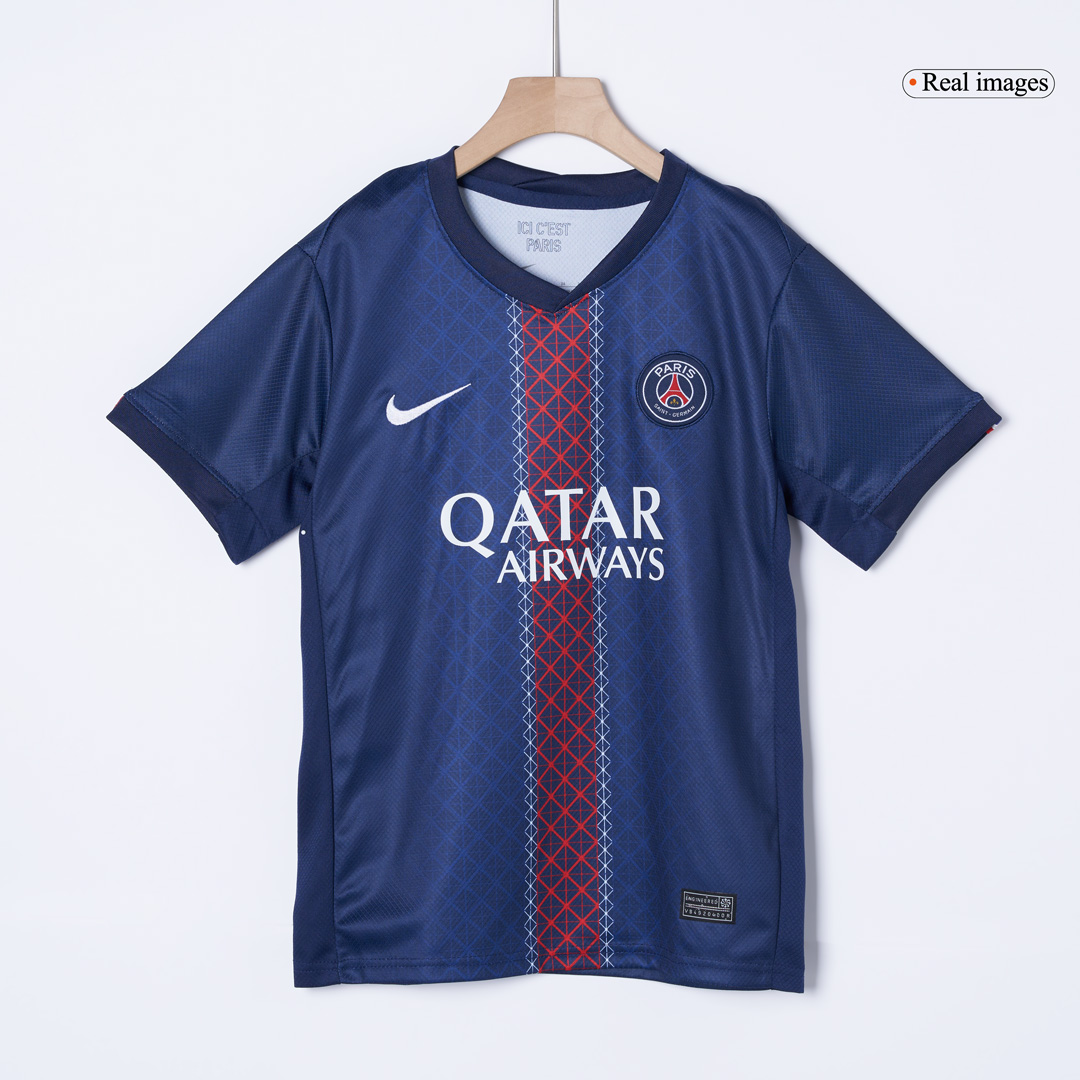Kid's PSG Home Soccer Jersey Kit(Jersey+Shorts+Socks) 2025/26 - Soccerdeal