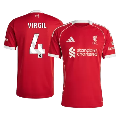VIRGIL #4 Liverpool Home Soccer Jersey 2025/26 - Soccerdeal