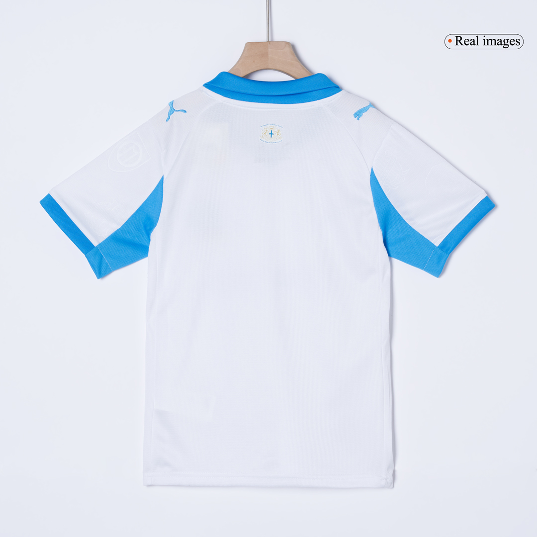 Kid's Marseille Home Soccer Jersey Kit(Jersey+Shorts) 2025/26 - Soccerdeal