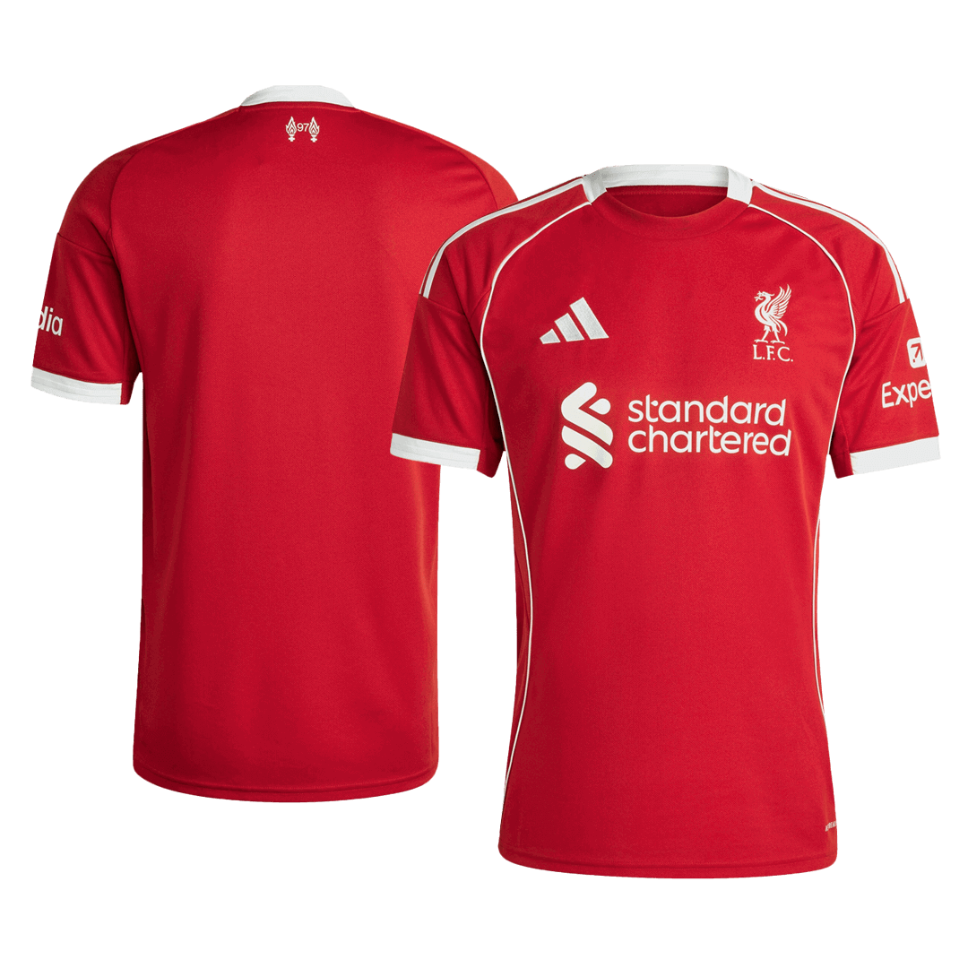 Liverpool Home Soccer Jersey 2025/26 - Soccerdeal