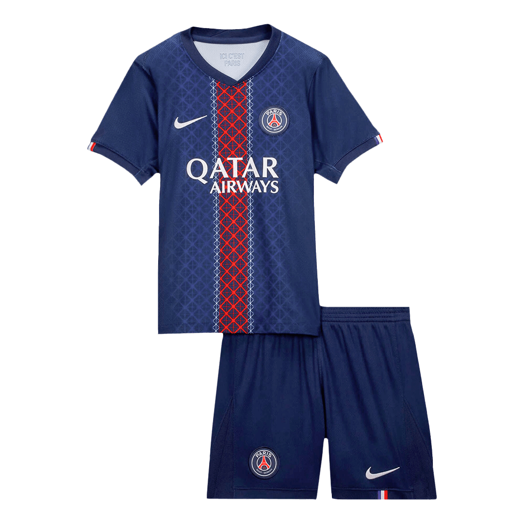 Kid's PSG Home Soccer Jersey Kit(Jersey+Shorts) 2025/26 - Soccerdeal