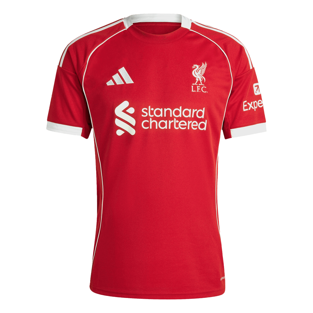 Liverpool Home Soccer Jersey 2025/26 - Soccerdeal