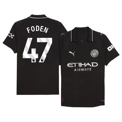 Authentic FODEN #47 Manchester City Away Soccer Jersey 2025/26 - Soccerdeal