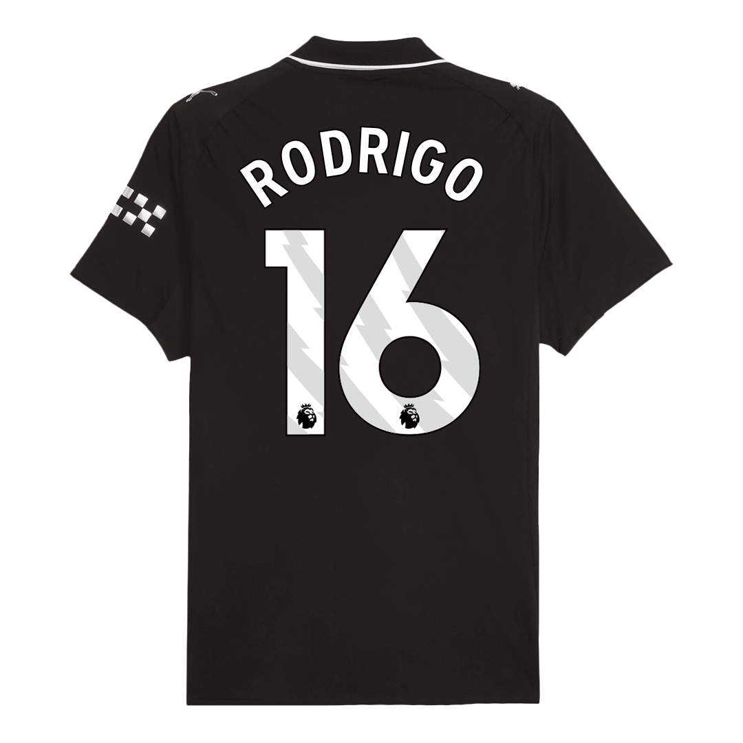 RODRIGO #16 Manchester City Away Soccer Jersey 2025/26 Player Version - Soccerdeal
