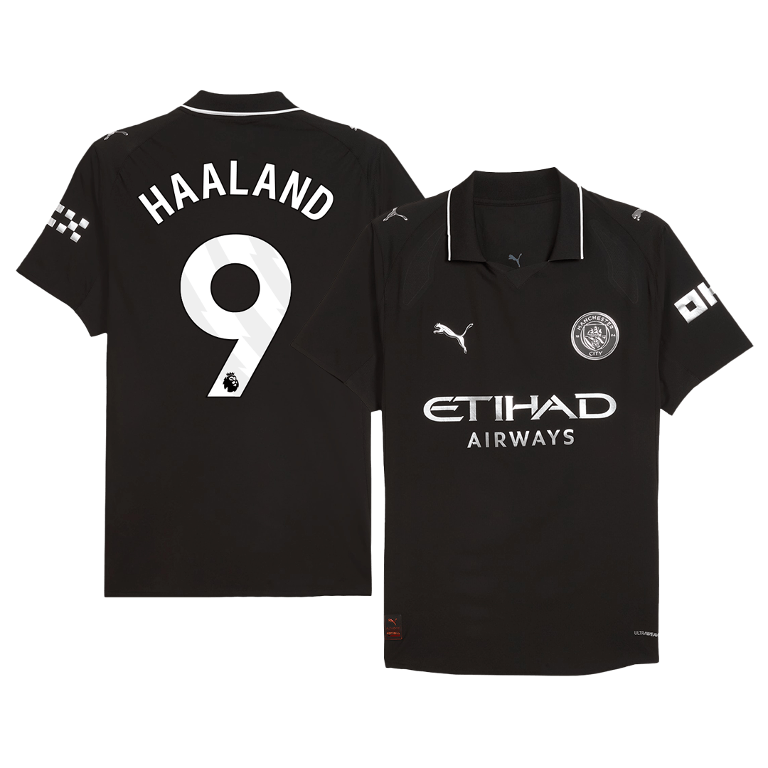 HAALAND #9 Manchester City Away Soccer Jersey 2025/26 Player Version - Soccerdeal