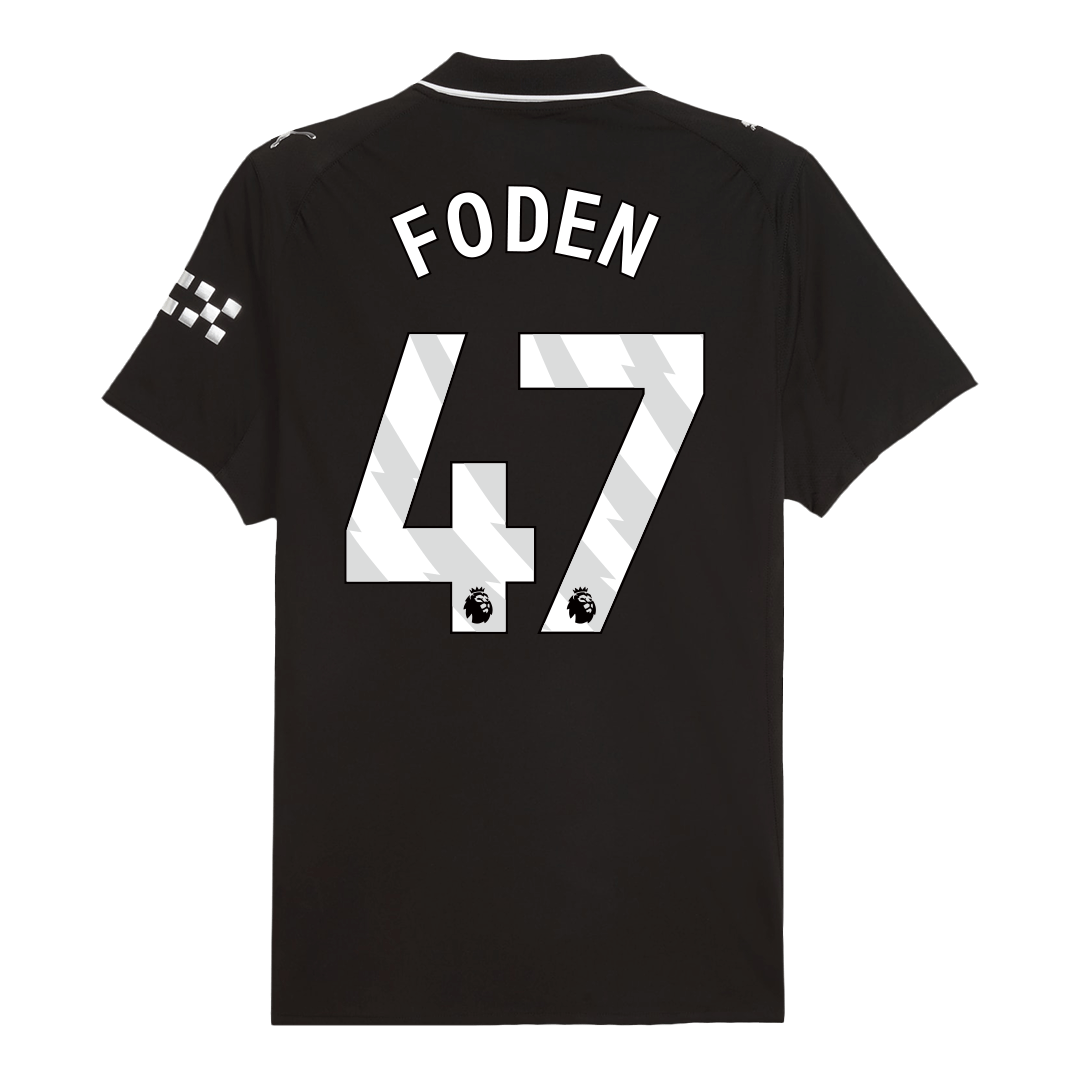 FODEN #47 Manchester City Away Soccer Jersey 2025/26 Player Version - Soccerdeal