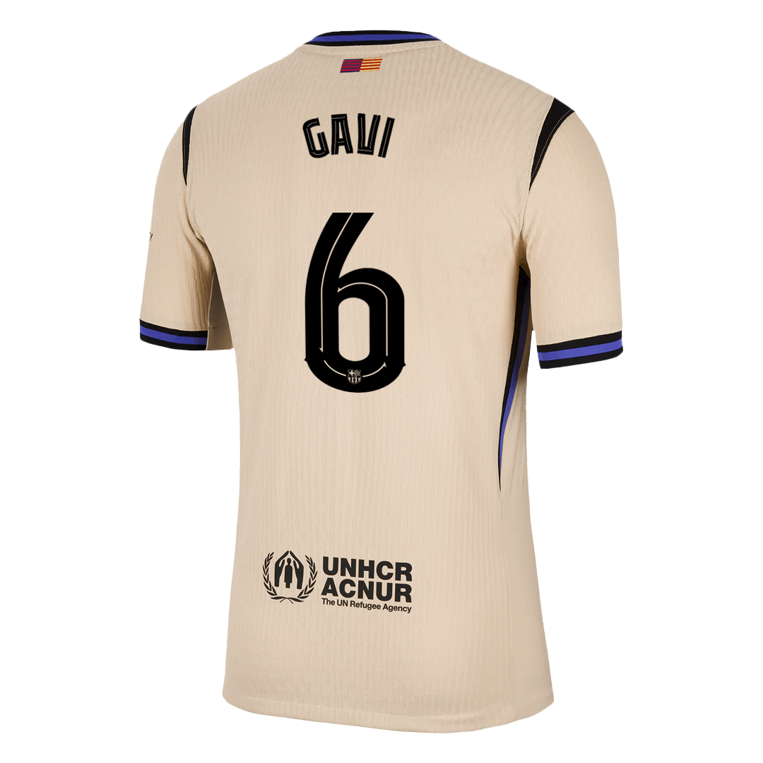 GAVI #6 Barcelona Away Soccer Jersey 2025/26 - UCL Player Version - Soccerdeal