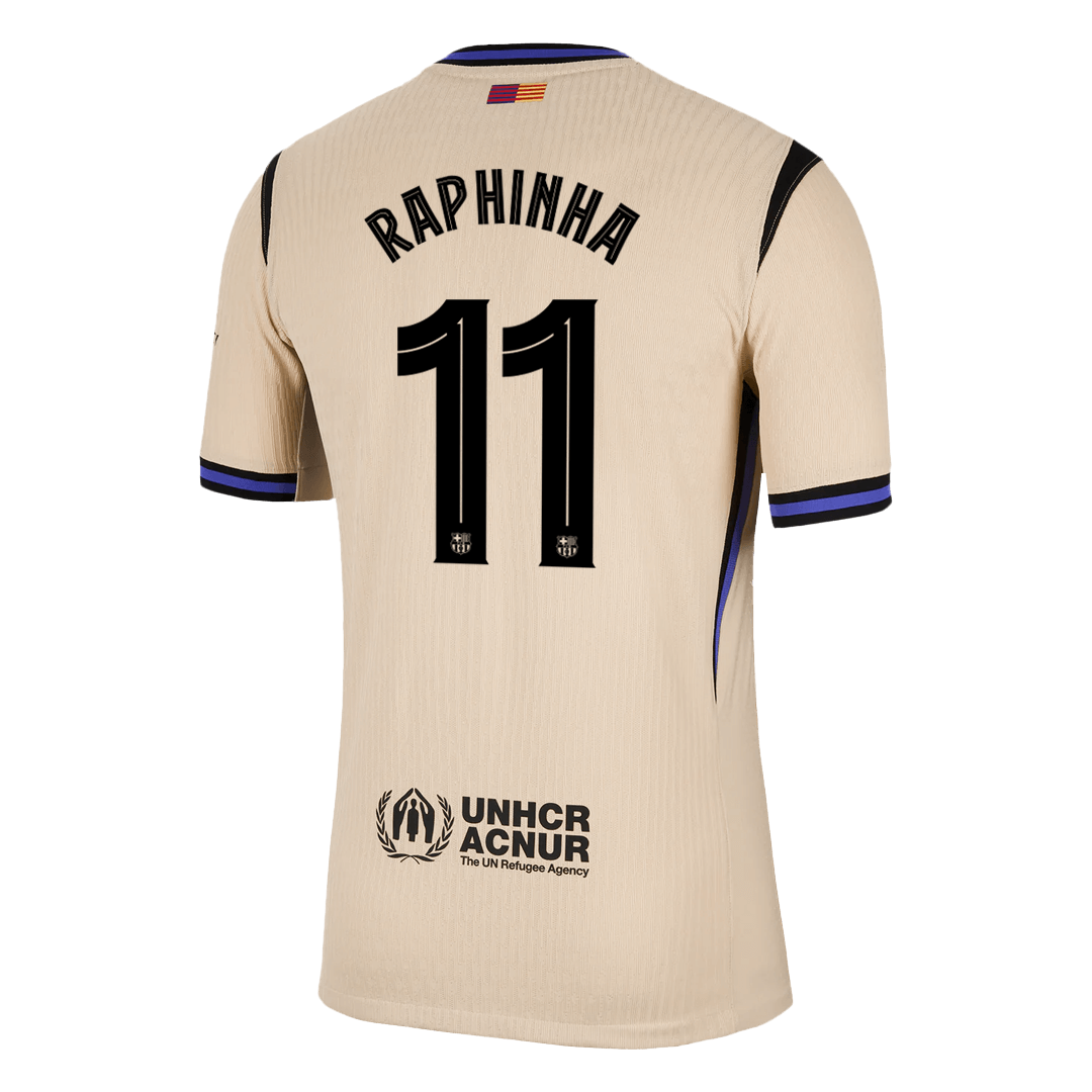 RAPHINHA #11 Barcelona Away Soccer Jersey 2025/26 - UCL Player Version - Soccerdeal