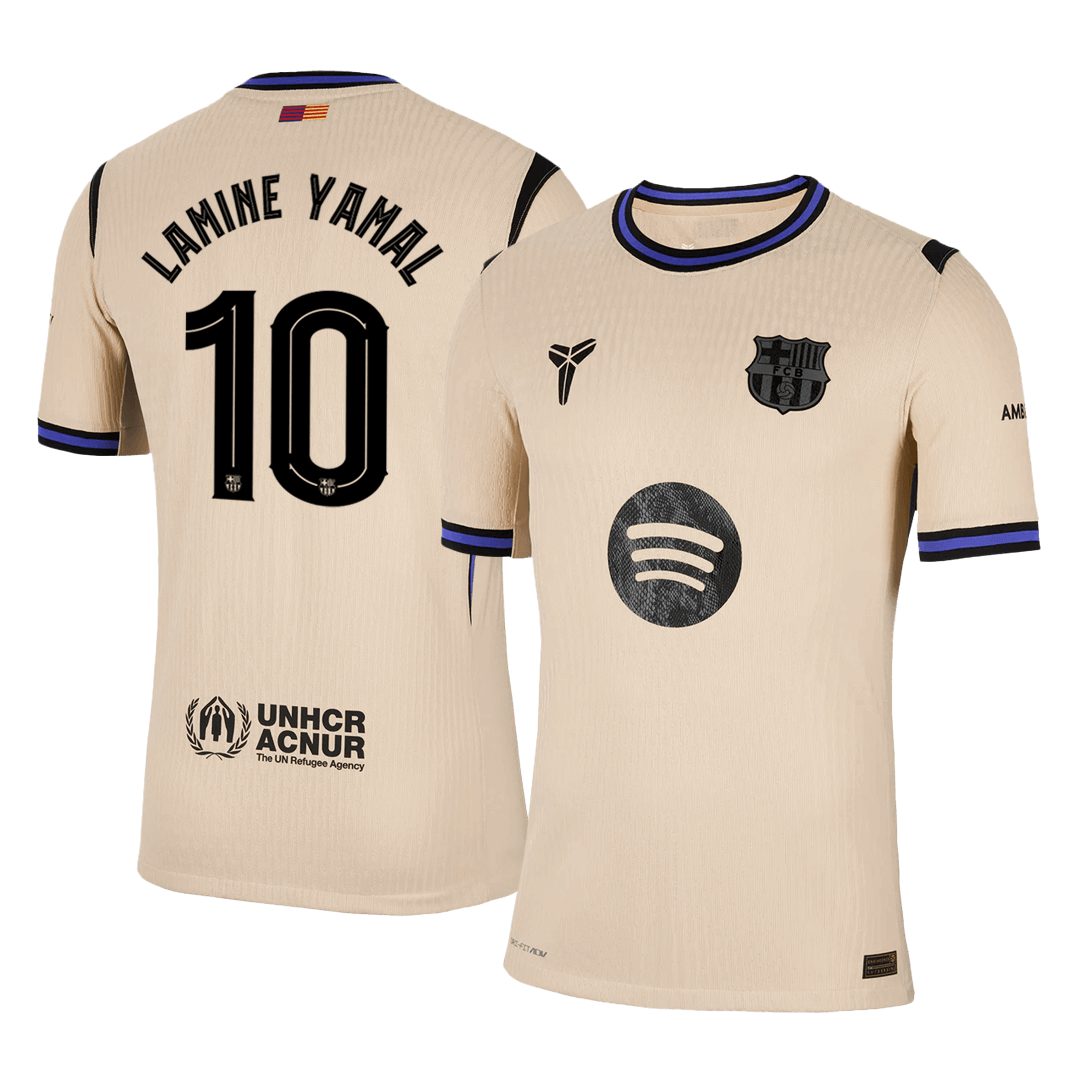 LAMINE YAMAL #10 Barcelona Away Soccer Jersey 2025/26 - UCL Player Version - Soccerdeal